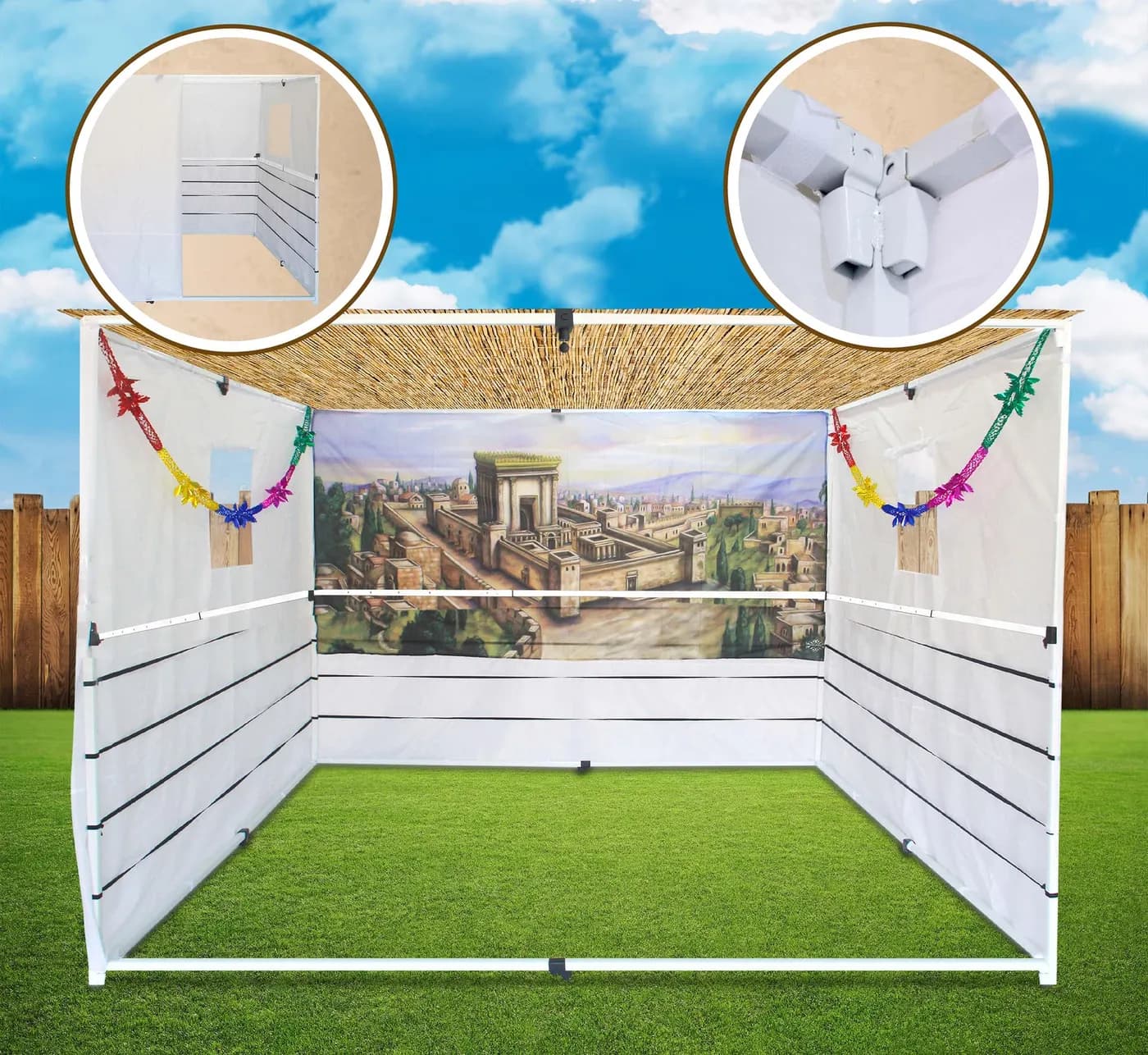 Telescopic Sukkah Kit — 8' x 10'